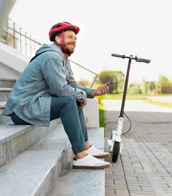 Ride Electric Scooters Without a Helmet